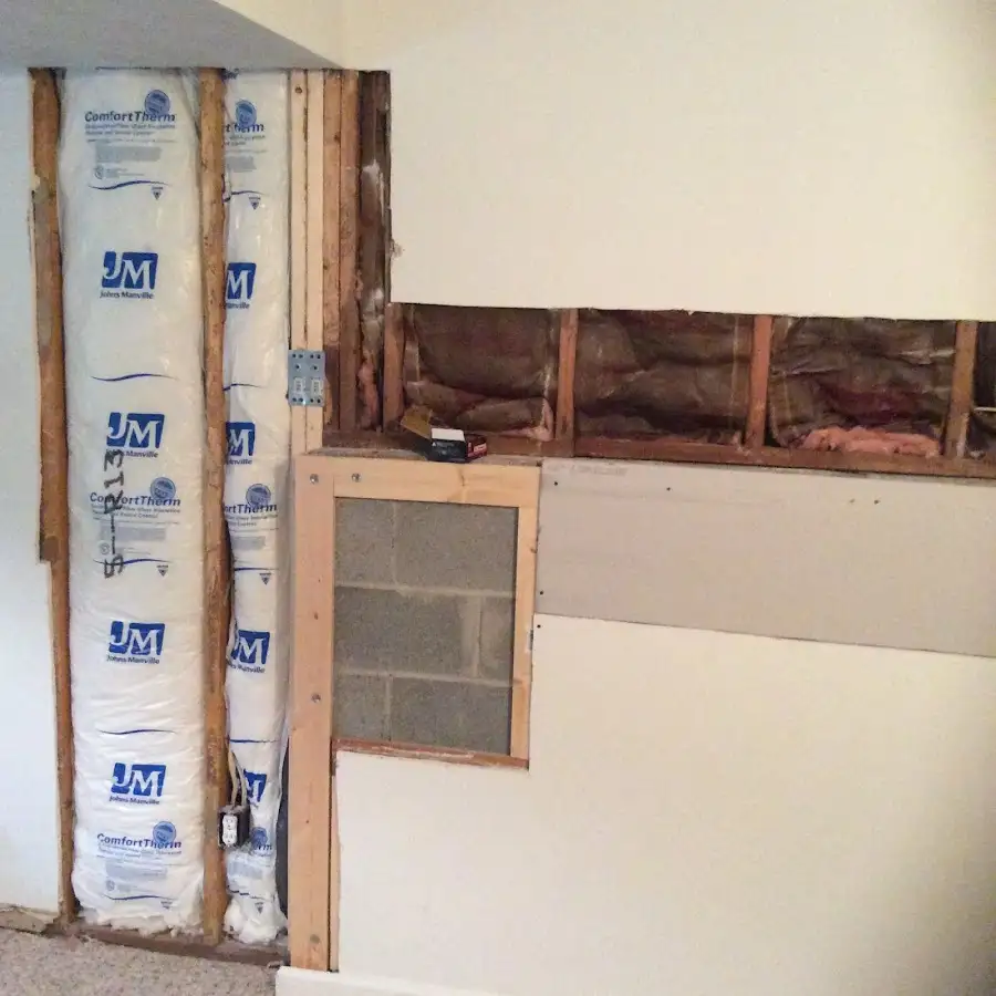 Wall insulation replacement during Structural Drying in Horsham